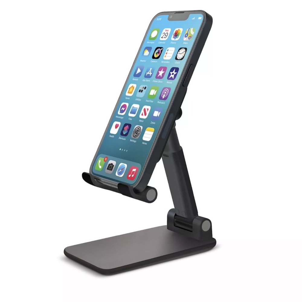 Adjustable Black Phone Stand -NEW IN PLASTIC